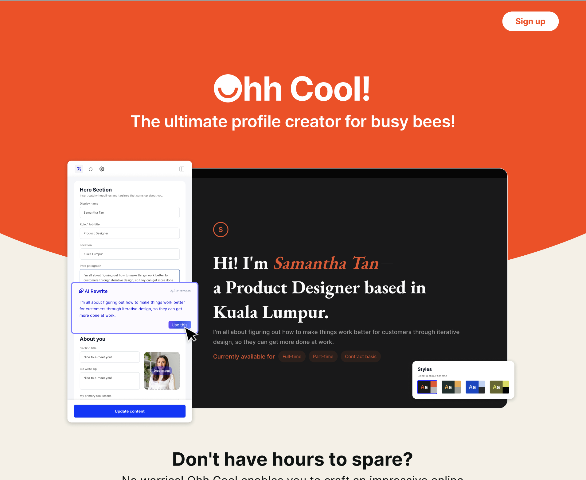 New personal side project. branding integration mvp nocode ui ux