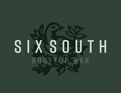 Six South Rooftop Bar brand identity design branding design restaurant