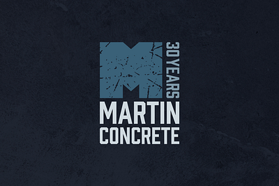 Martin Concrete brand identity branding construction graphic design logo