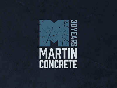 Martin Concrete brand identity branding construction graphic design logo