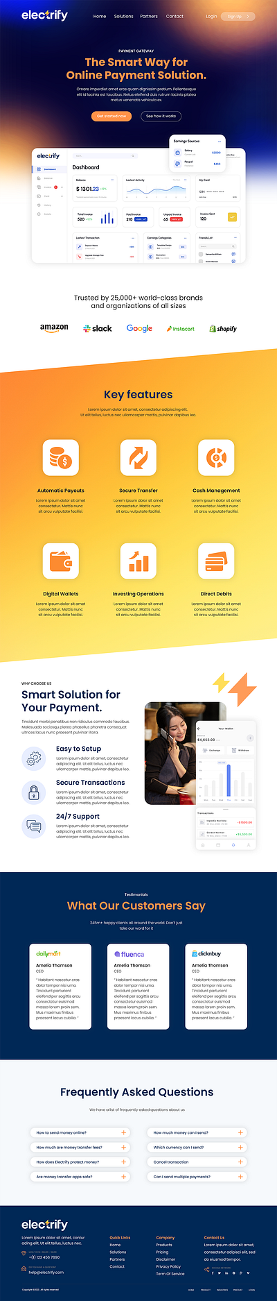 Electrify Payments Website Design