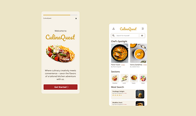 "Unveiling the Sizzling Design of Our Recipe Finder app" branding ui
