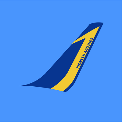 Logo Design - Pioneer Airlines branding graphic design logo