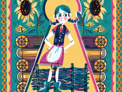 Secret Garden artstudio childrenbook illustration sketch