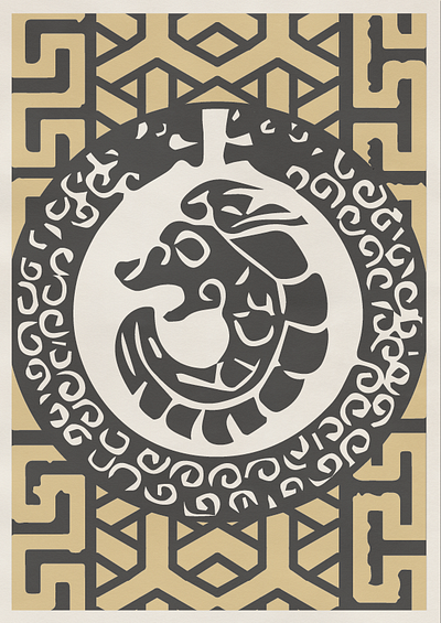 Ancient ornament - pattern graphic design