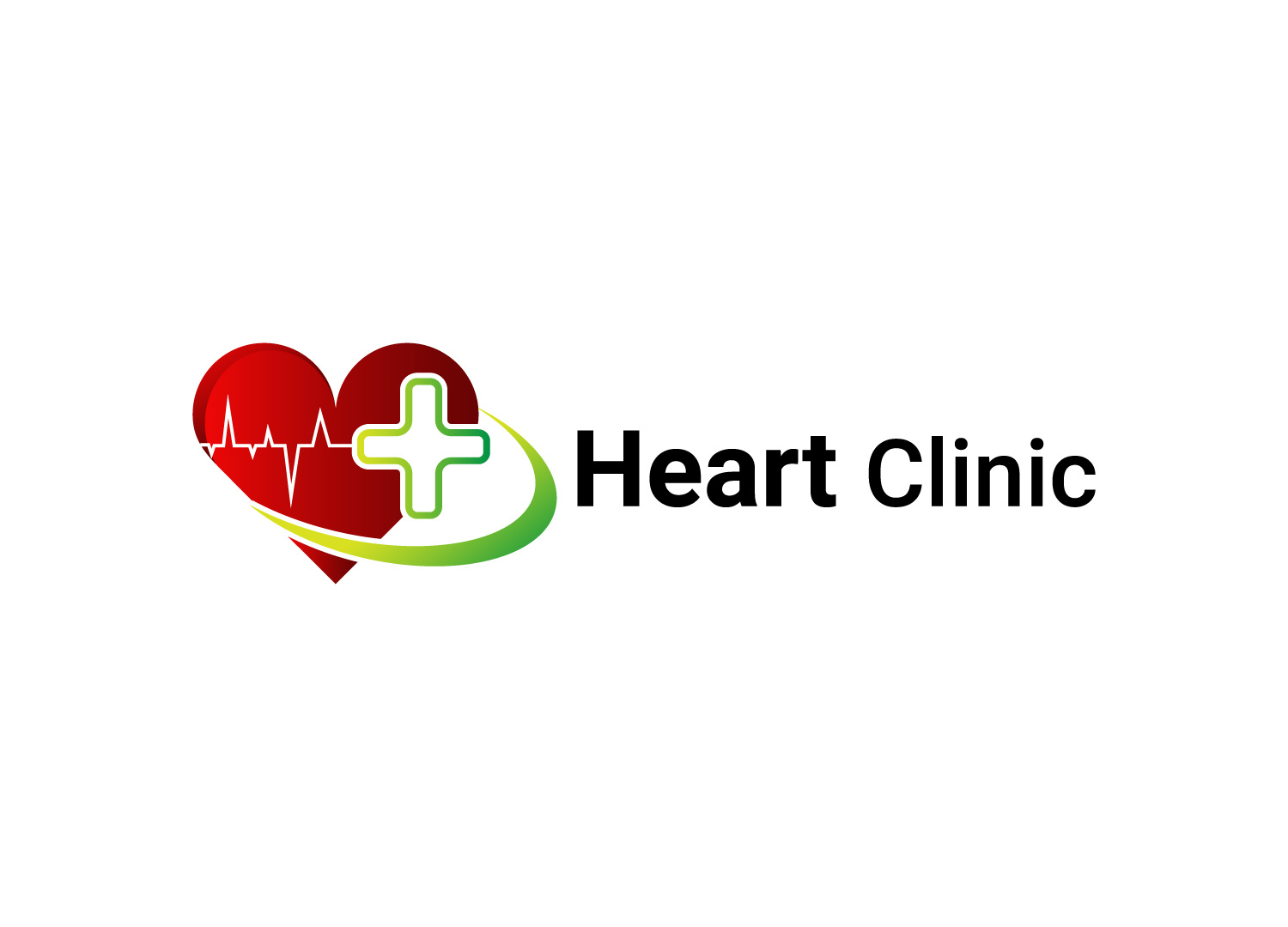 Concept : – Heart Clinic Logo Design (Unused). by Ocean Graphic on Dribbble