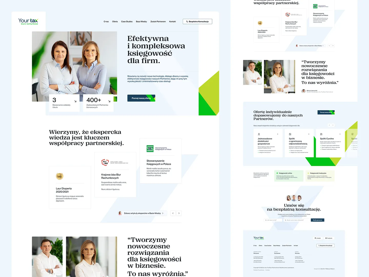 Modern Accounting Website Design for YourTax