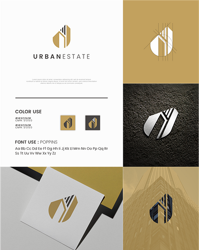 urban estate custom logo for real estate, mortgage, apartment brand guide custom logo design inspiration exclusive logo graphic design logo moodboard