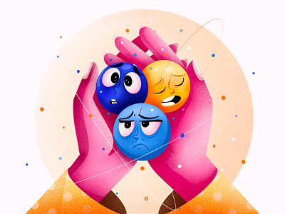 Emotions concept digitalart emogi emoticon design emotions flat vector graphic illustrations illustration
