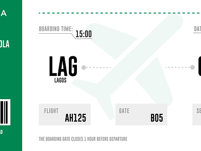 Boarding Pass #DailyUI024 figma graphic design uidesign uxdesign