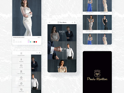 Paolo Martini Store app application graphic design online shop store ui user interface