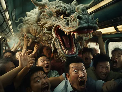 Dragon Breath ai art art direction generative ai midjourney photocompositing photoshop