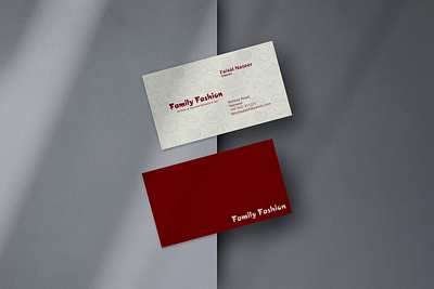 Family Fashion Business Card Design branding graphic design logo