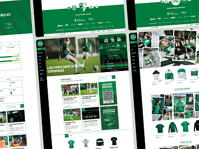 FCSG Website and Webstore Redesign football football club german football landing page redesign soccer sport ui website