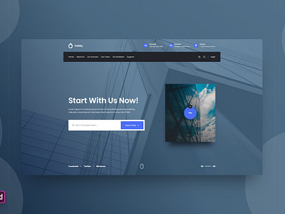 Landing Page Template - Adobe XD 3d animation branding graphic design logo motion graphics ui