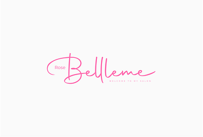 A New Signature-type Logo Design | Feminine | Typography branding creative design feminine font graphic design illustrator inspiration logo new professional salon signature typography unique vector