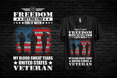 Veteran T-shirt Design army best design commando custom custom t shirt custom t shirt design flag freedom graphic design illustration independence day military patriotic t shirt t shirt design veteran veteran t shirt design vintage