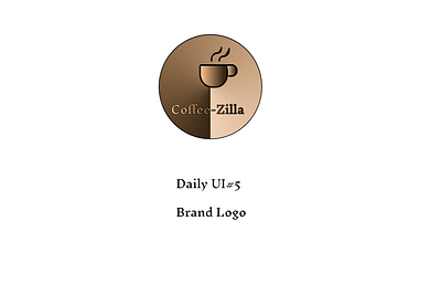 Coffe-Zilla brand coffee dailyui day005 logo