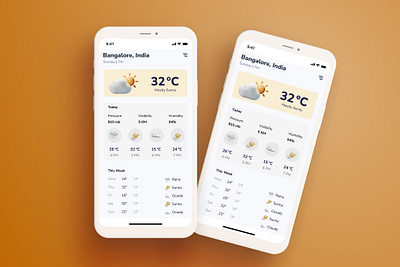 Weather app Concept 3d animation app branding flat graphic design landingpage logo motion graphics ui website