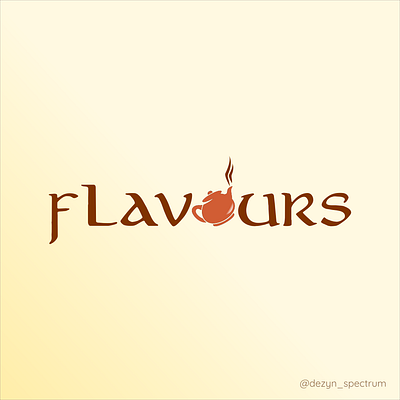 Flavours Logo branding business logo design graphic design illustration logo logo branding ui ux vector