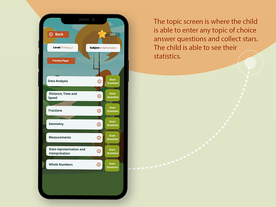 Quiz/Question feature improved for a children's educational game app branding clean design figma graphic design illustration ui uiu uiux ux vector