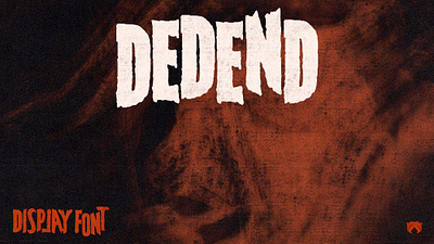DEDEND - A Display Font 80s assets branding creepy design display font for sale halloween horror lettering logo movie promo sans serif serif spooky texture typeface typography