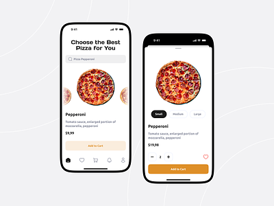 Pizza Delivery App Design app design delivery app figma pizza uiux