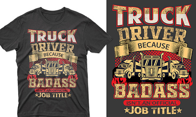 Truck Driver t-shirt design branding clothing custom design graphic design illustration illustrator t shirt design tee tshirt design tshirts tshits typography vector vintage