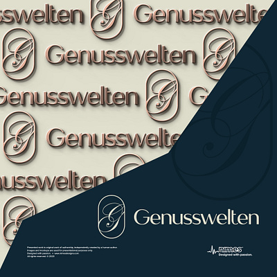 Genusswelten branding design gradient illustration logo logo design logodesign modern technology ui