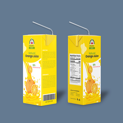 Orange Juice Box Packaging Design box box pacakging can drink label graphic design graphiczahangir juice juice box packaging design juice drink juice label juice packaging label design orange juice packaging design