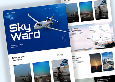 Private Jet Booking: Website Landing Page