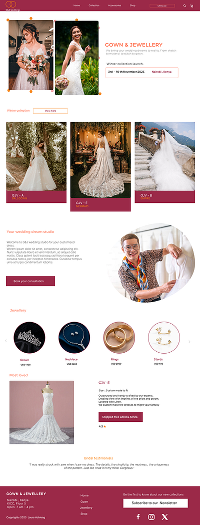 Wedding web design graphic design web design