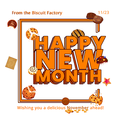 Biscuit Month branding graphic design