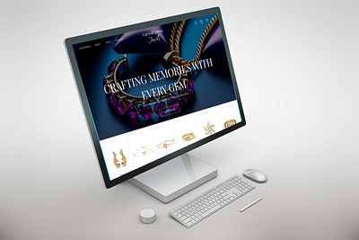 Jewelry website design branding graphic design online jewelry online jewelry store ui ux webpage wireframe
