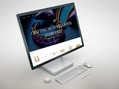 Jewelry website design branding graphic design online jewelry online jewelry store ui ux webpage wireframe