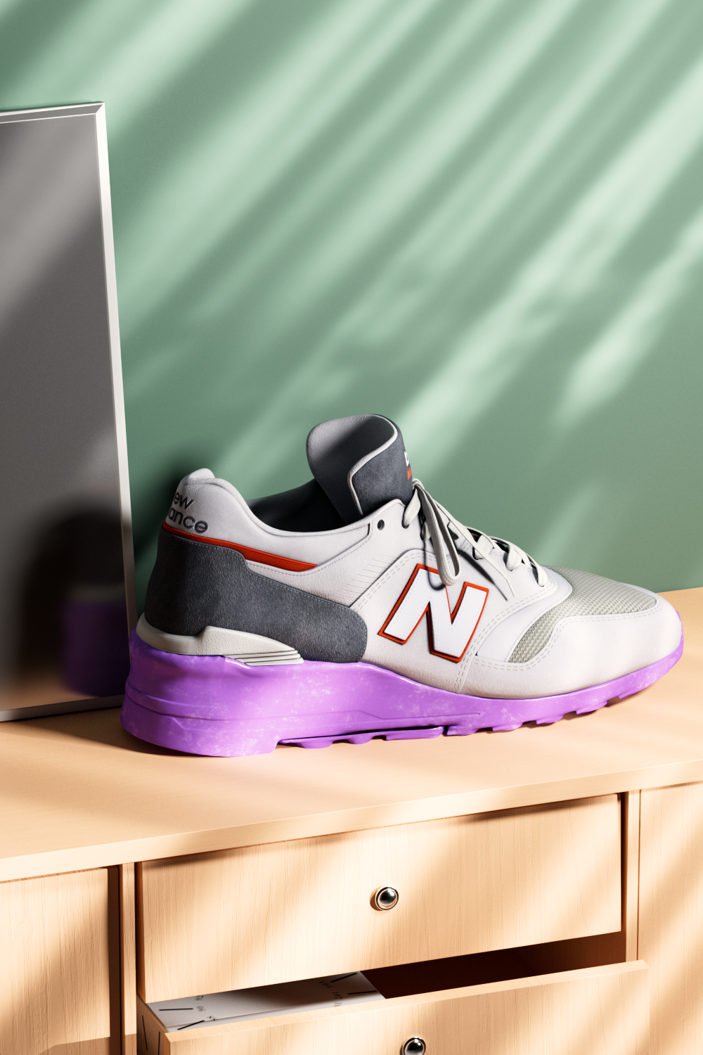 NB LIVE 3d 3dsneakers art blender cinema4d fashion graphic design interior newbalance nike octane photo redshift sneakers sport