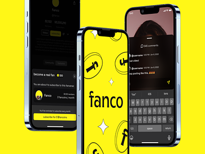 Fanco - Social App app figma ios mobile social