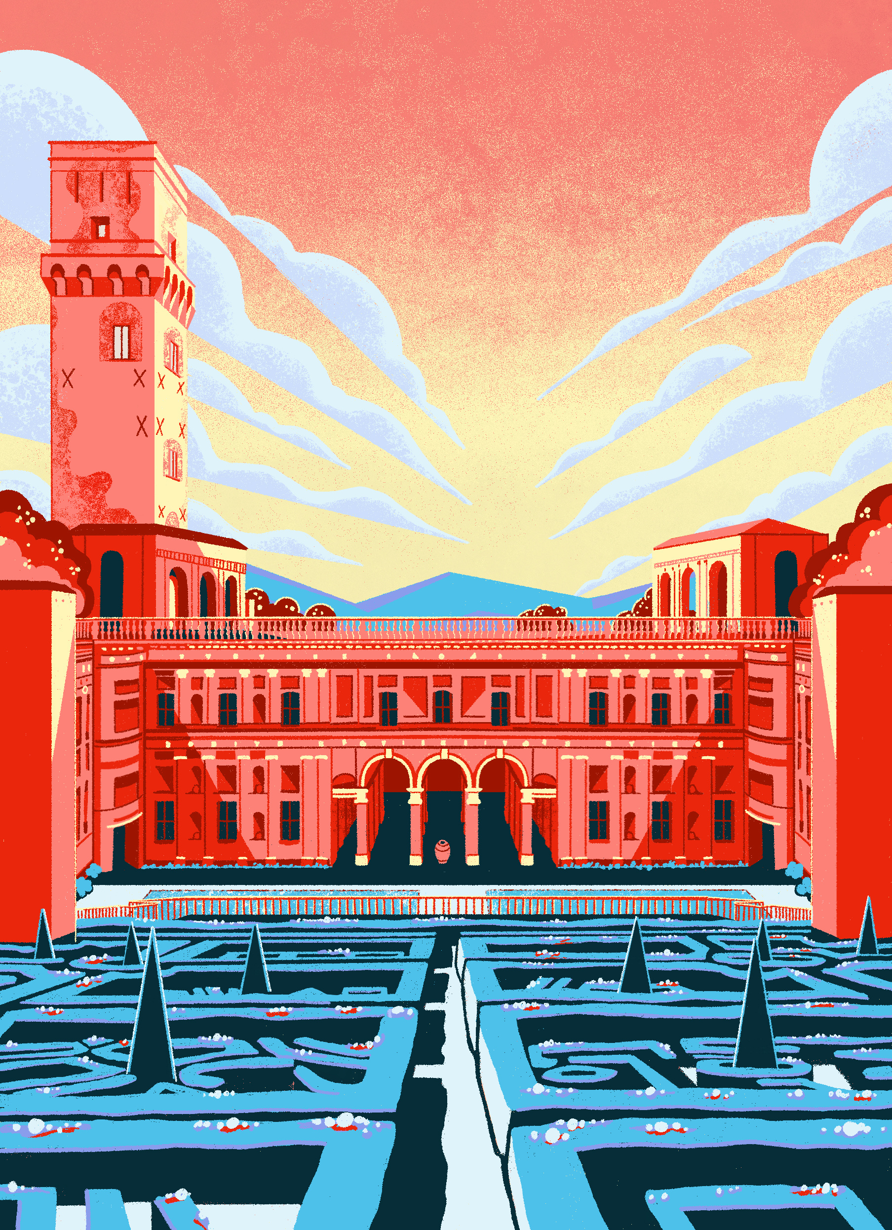 Wine 52, Marche Series branding digital illustration illustration packaging travel illustration wine label