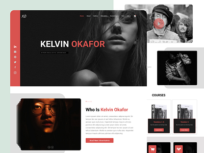 Personal Portfolio Website UX/UI Design branding clean design elegant figma graphic design landing landingpage minimal modern portfolio portfolioweb ui userexperience userinterface ux webdesign webpage website