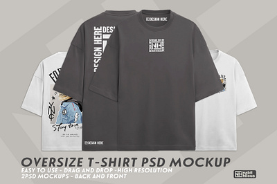 oversize shirt Mockup PSD back front apparel back back and front customizable editable front mock up mockup mockups over size oversize oversized photoshop psd shirt t shirt tee shirt template tshirt