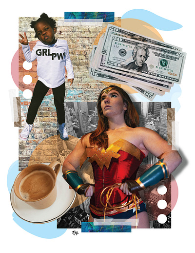 Woman Power 2 collage digital collage graphic design illustration marketing photo collage