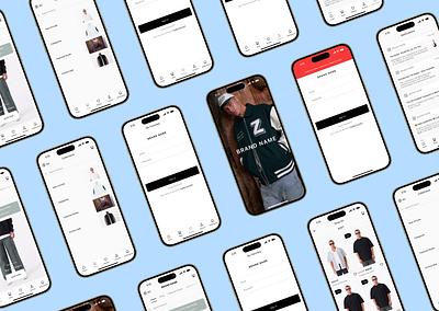 Clothing App - Work In Process app mobile ui wireframe