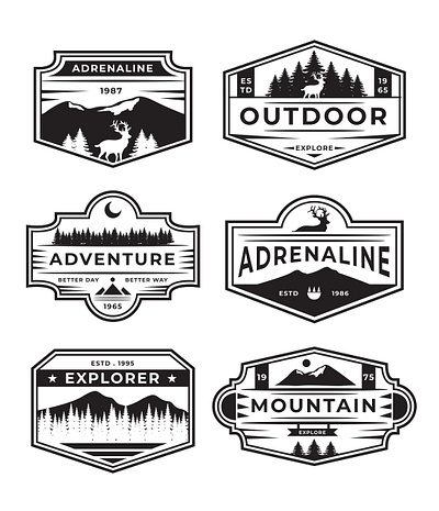 Vector vintage mountain adventure outdoor illustration badge badge branding design digitalmedia graphic design illustration illustrator logo portofolio