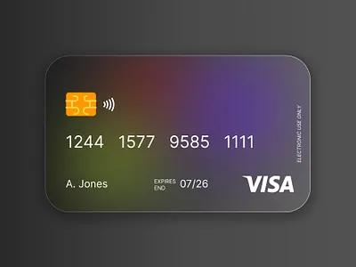 Credit Card design 3d app design product ui ux