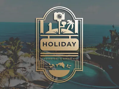Vector premium elegant summer badge logo badge branding design digitalmedia graphic design illustration illustrator logo portofolio summer vacation