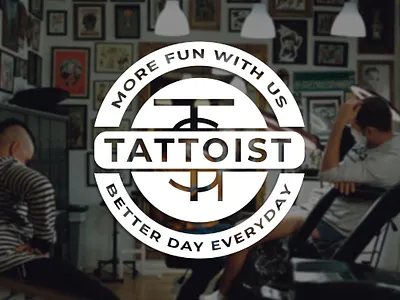 Vintage tattoo logo studio badge branding design digitalmedia graphic design illustration illustrator logo portofolio