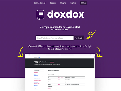 doxdox Landing Page documentation