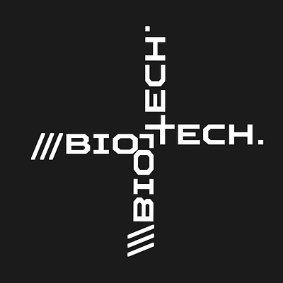 ///BIOTECH. 3d graphic design logo