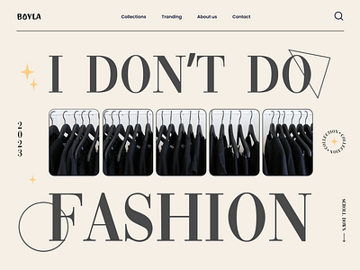 Fashion Website UI Design design graphic design ui ux web design