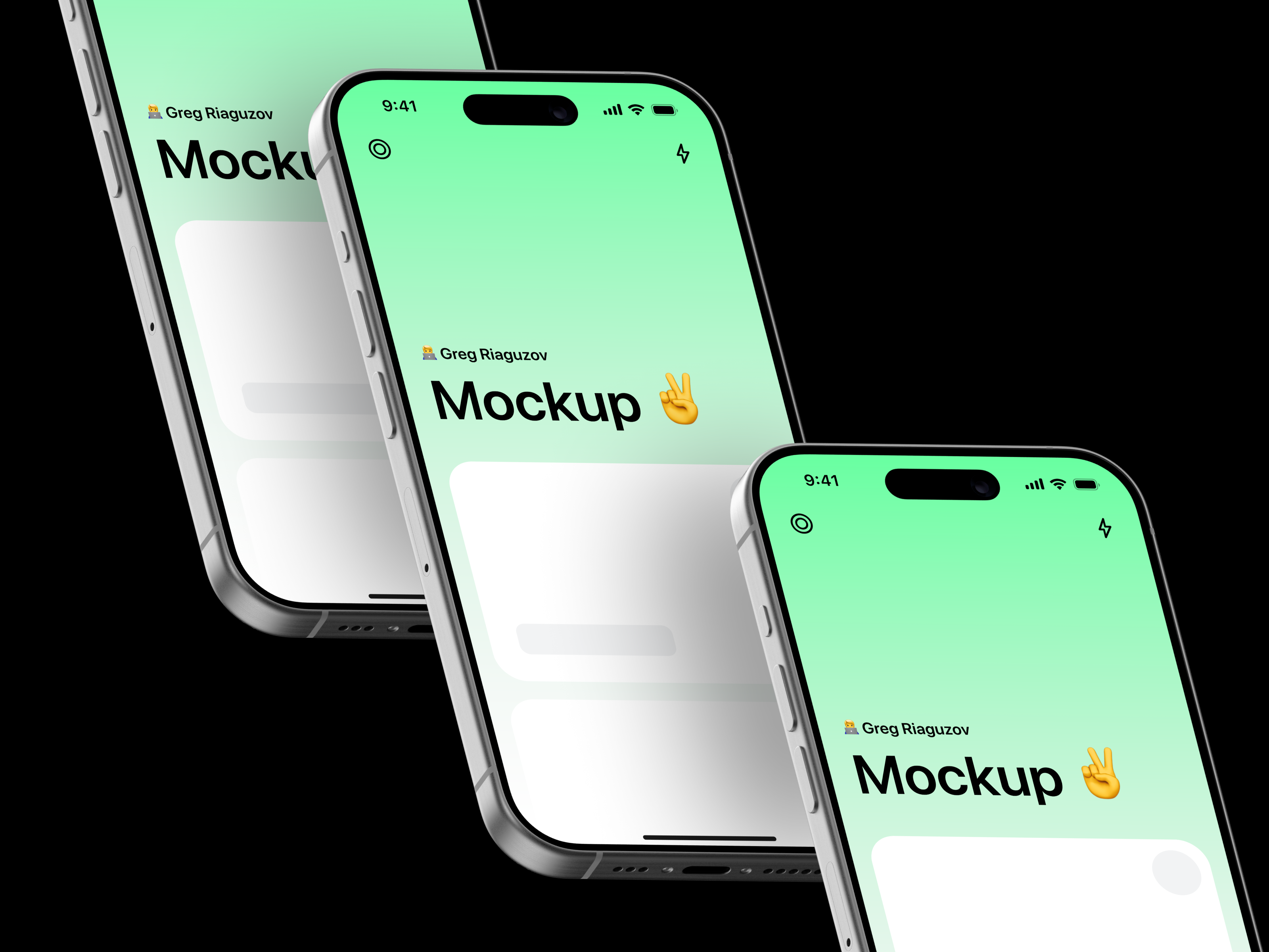 iPhone Pro 15 3D Mockups Free by Gregory Riaguzov on Dribbble